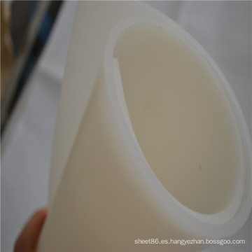 Cojín de lámina de goma del silicón del color blanco transparente de la resistencia térmica